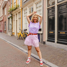 Boho skirt lila Rok Hipvoordeheb.nl