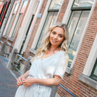 Sienna wrap playsuit blue Playsuit Hipvoordeheb.nl