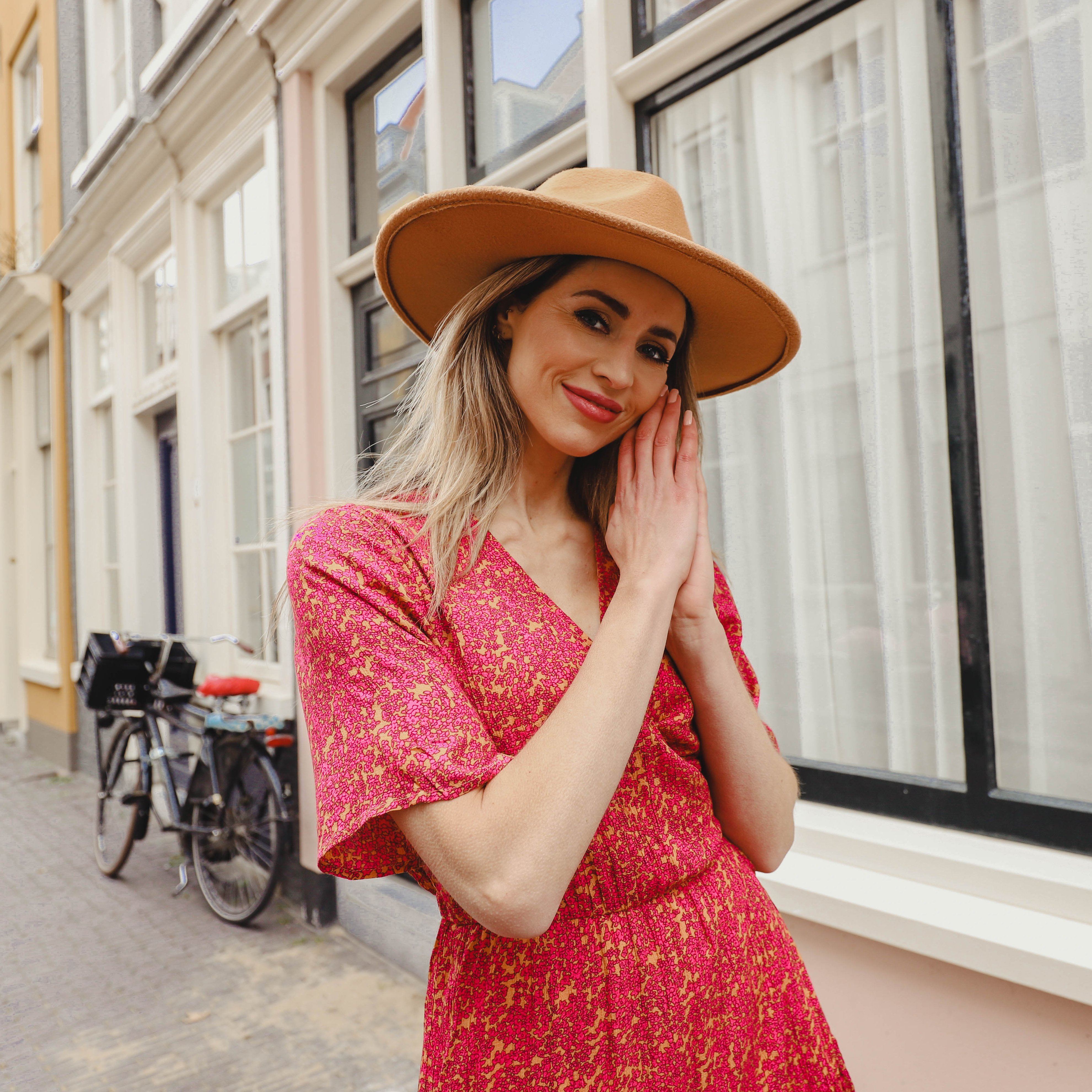 Rislo dress wikkel bloemetjes Hipvoordeheb.nl