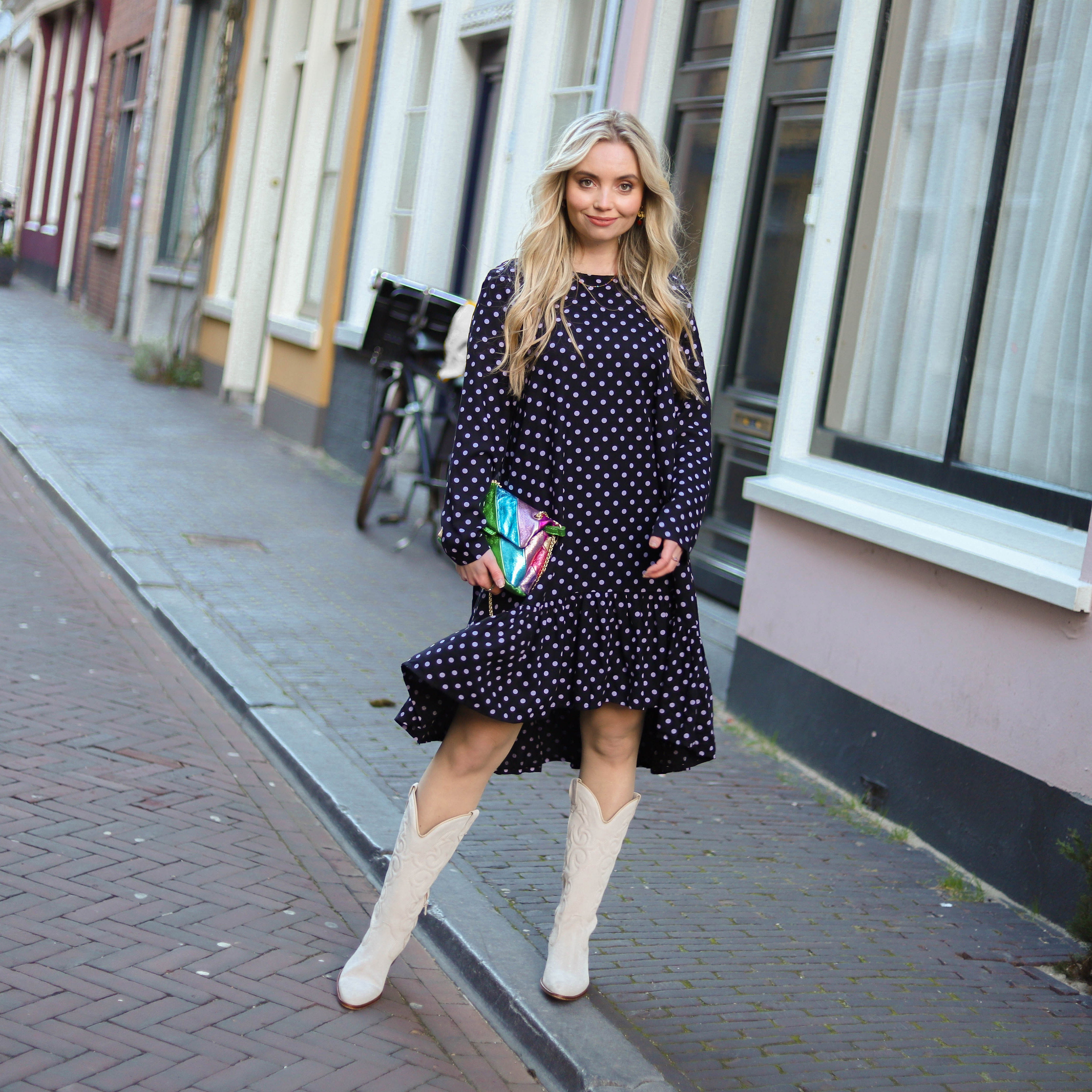 Henrietta jurk stippen Jurk Hipvoordeheb.nl
