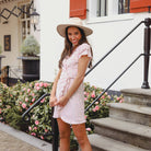 Fleurie wikkeljurkje roze Jurk Hipvoordeheb.nl