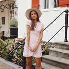 Fleurie wikkeljurkje roze Jurk Hipvoordeheb.nl