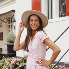 Fleurie wikkeljurkje roze Jurk Hipvoordeheb.nl