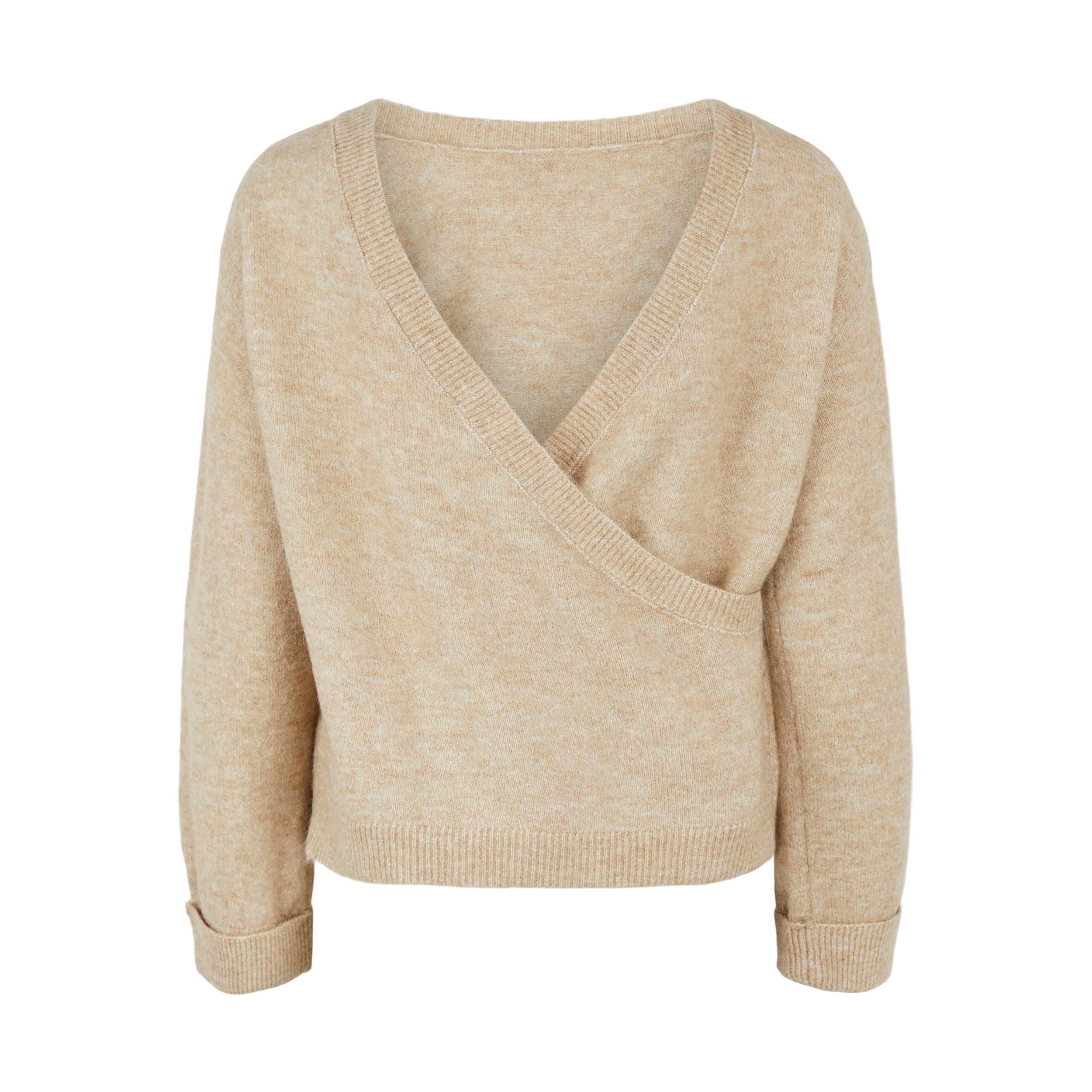 Fanna reversible knit pebble Trui Hipvoordeheb.nl