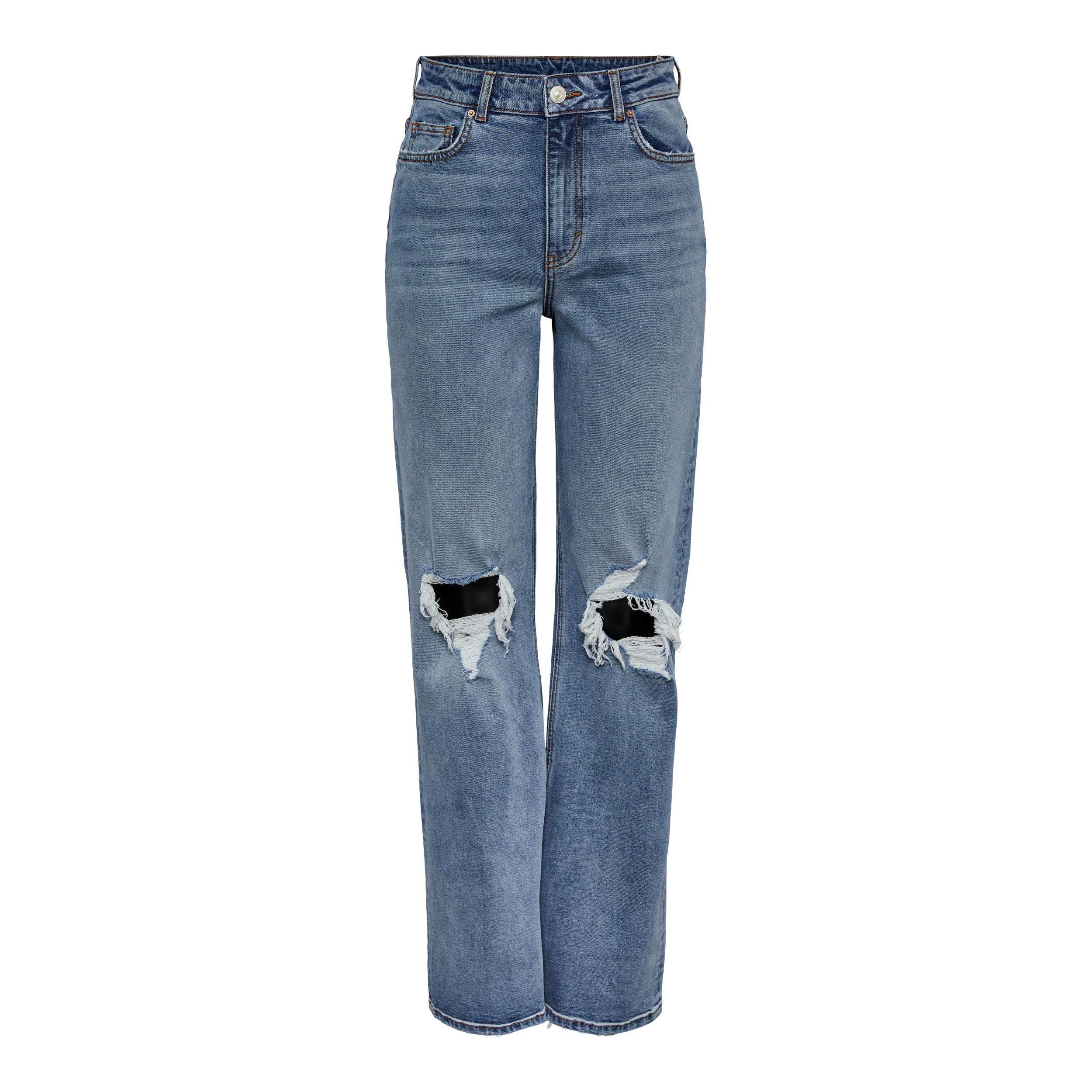 Holly wide destroy jeans Broek Hipvoordeheb.nl