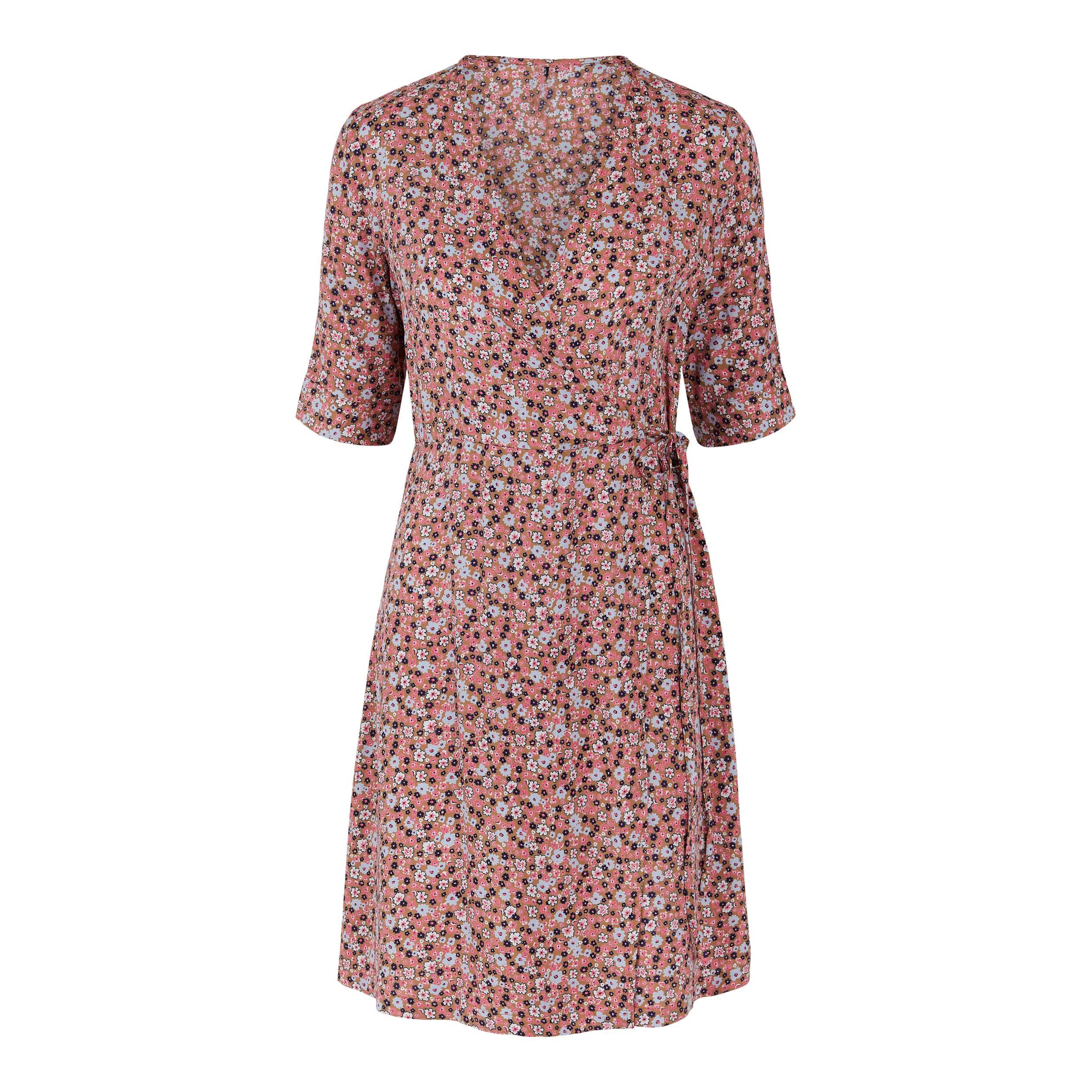 Kaitlyn wrap dress pink Jurk Pieces