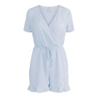 Sienna wrap playsuit blue Playsuit Hipvoordeheb.nl
