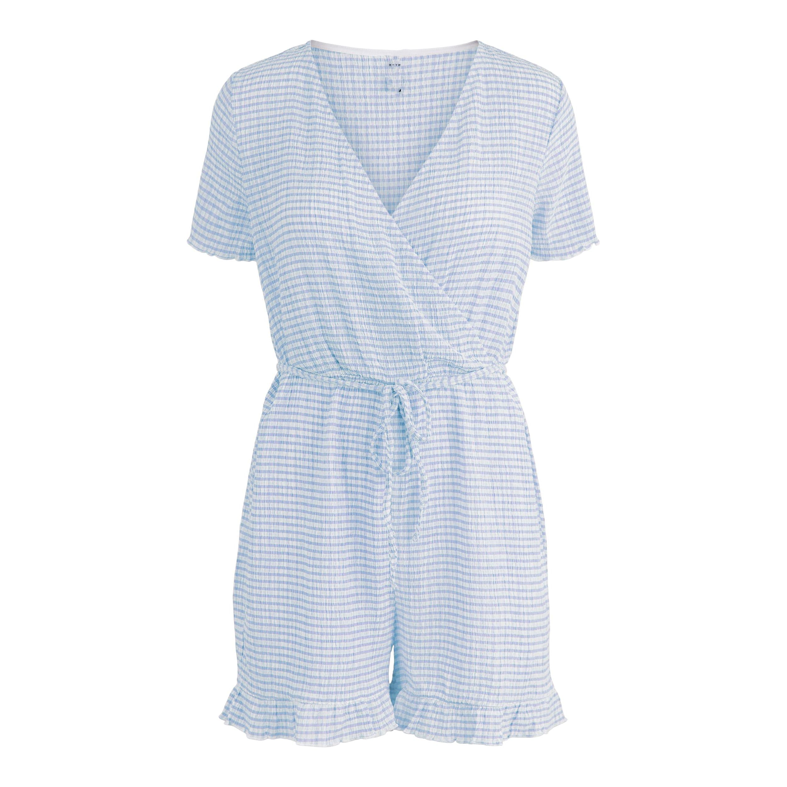 Sienna wrap playsuit blue Playsuit Hipvoordeheb.nl