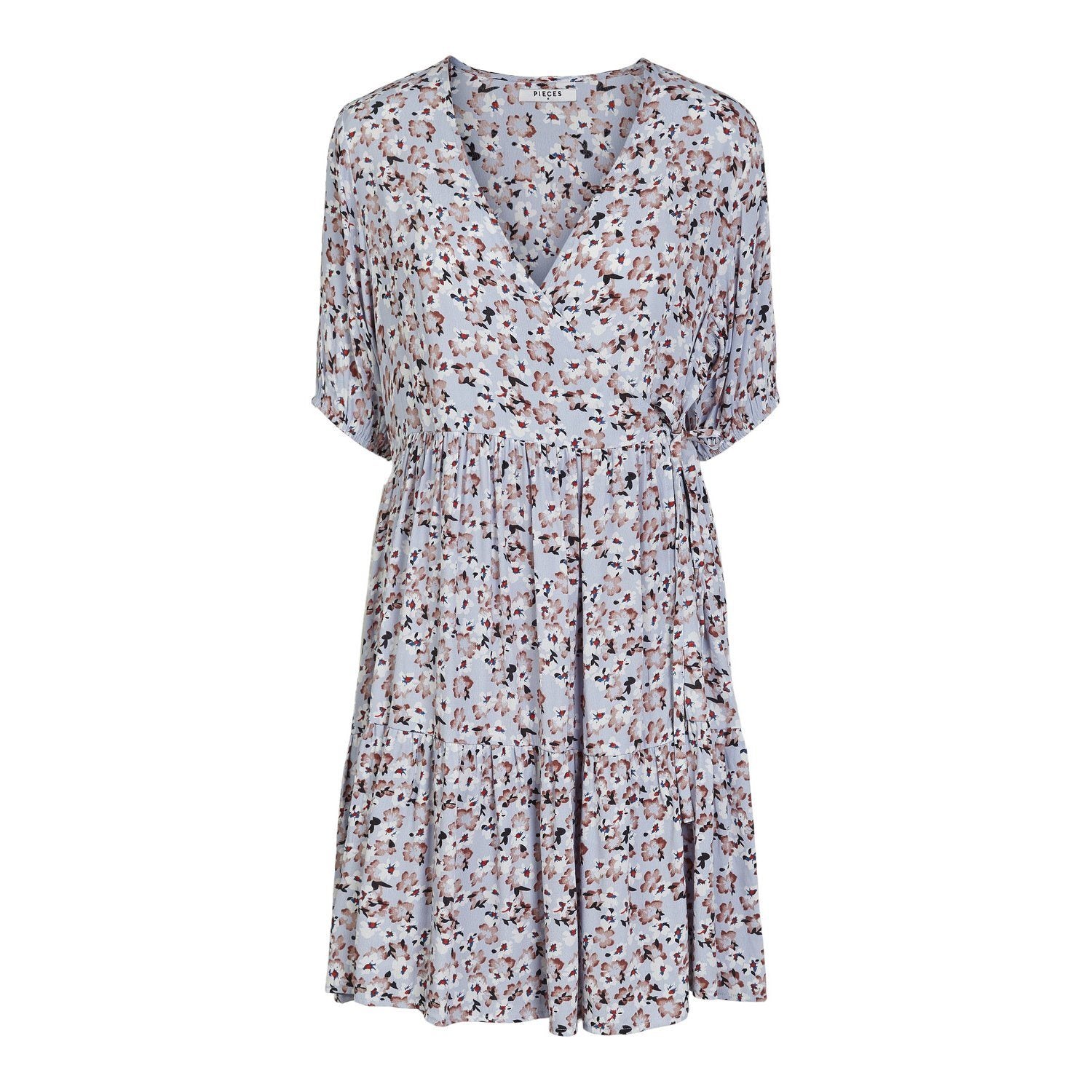 Sunny wrap dress blauw Jurk Hipvoordeheb.nl