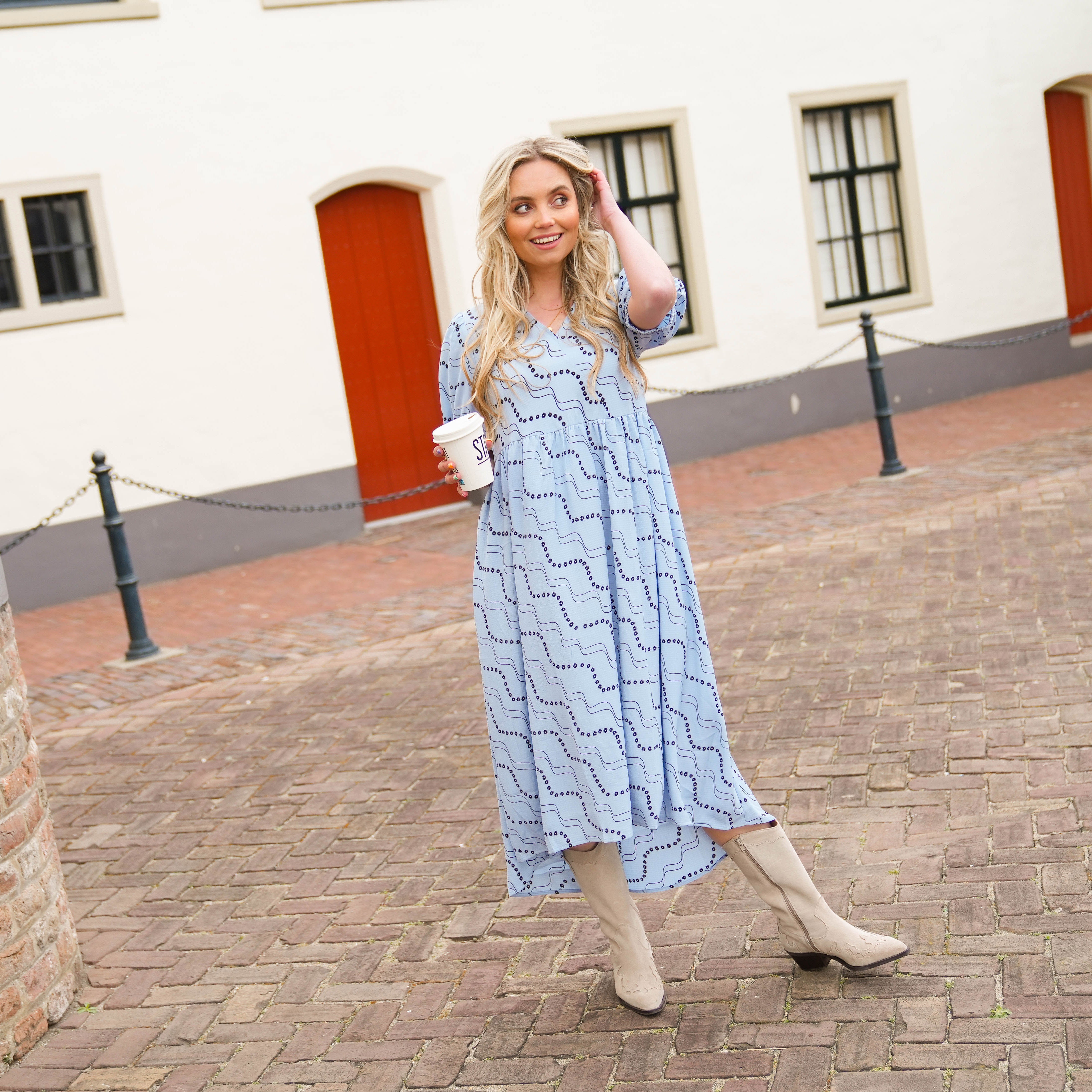 Haisley midi dress Jurk Hipvoordeheb.nl
