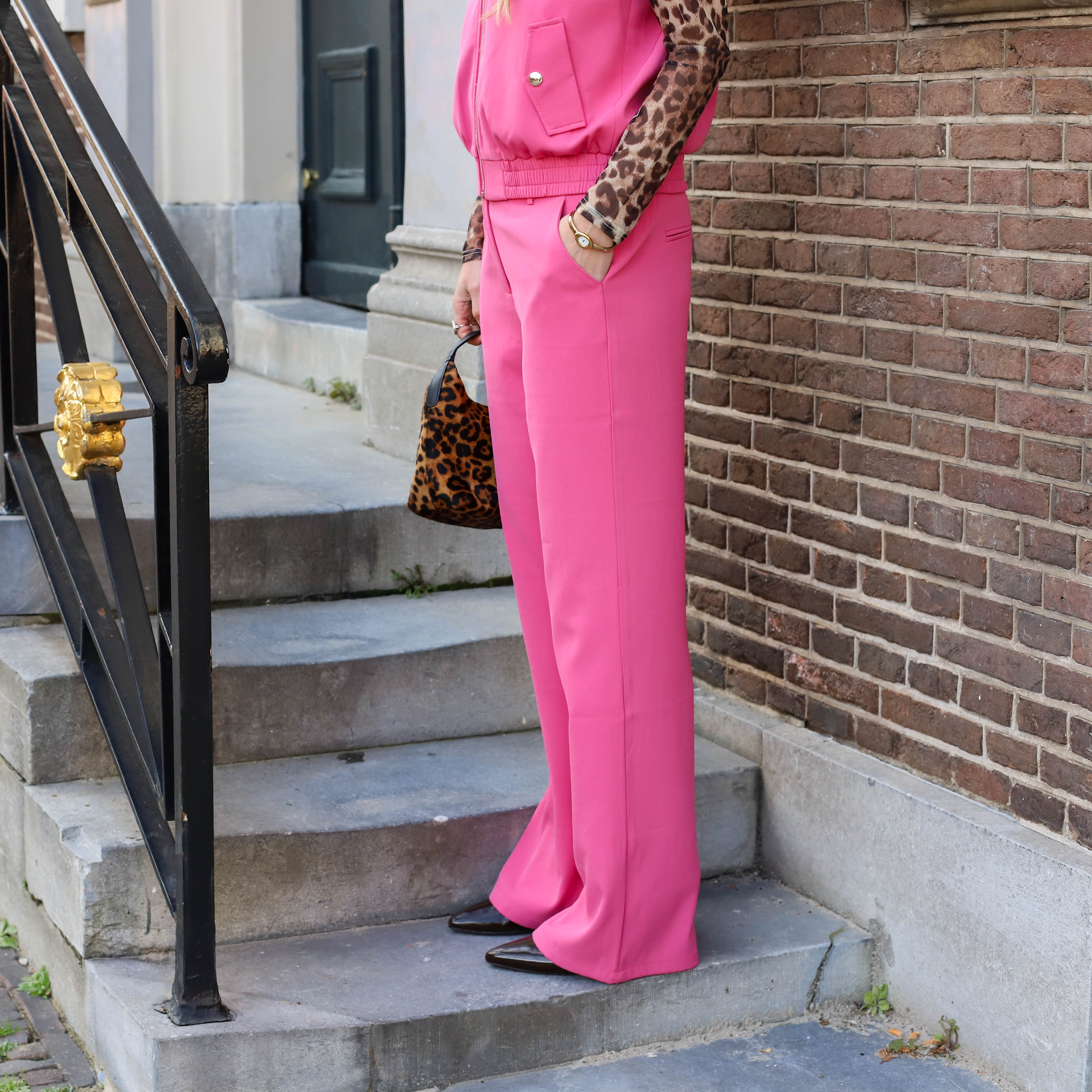 Ydence Pants Thirza berry pink – Hipvoordeheb.nl