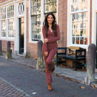 Tenna flared pants sable Broek Hipvoordeheb.nl 