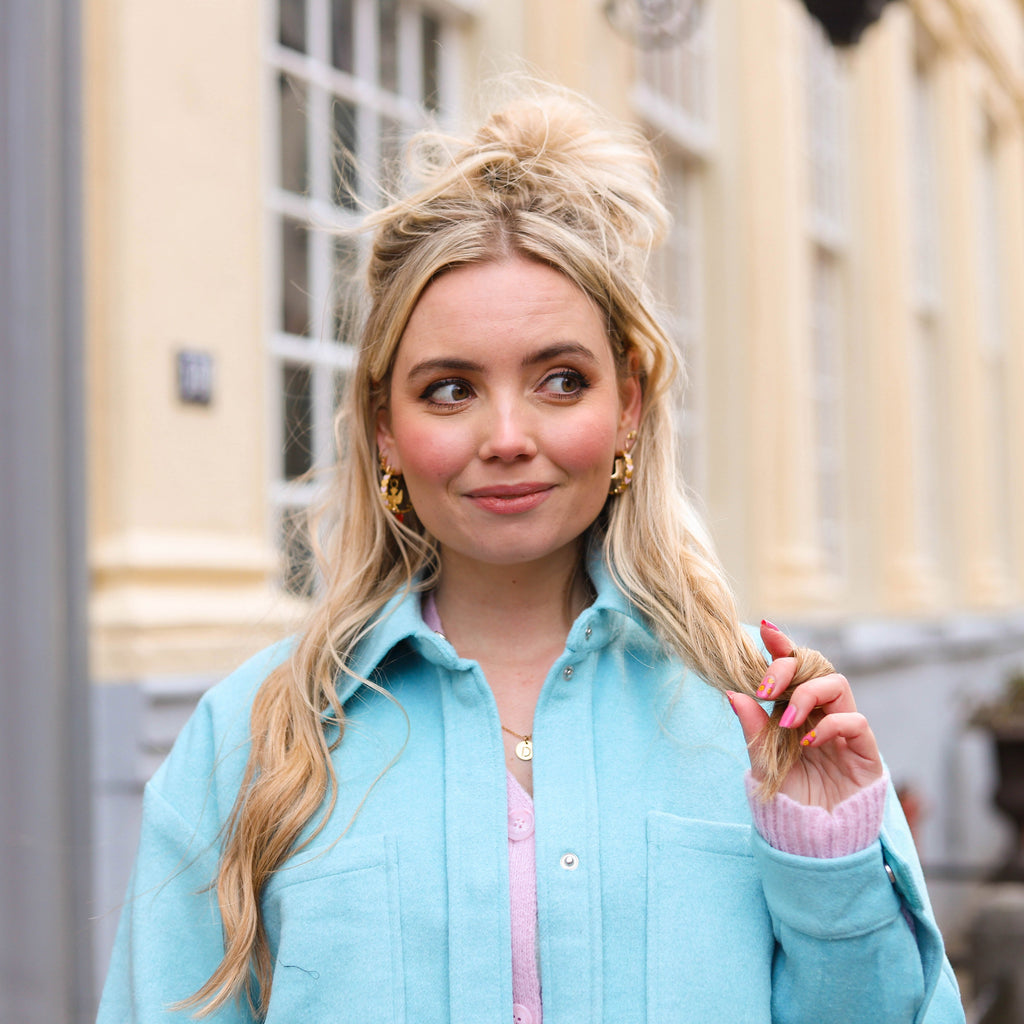 Nessi shacket blauw Jas Hipvoordeheb.nl 