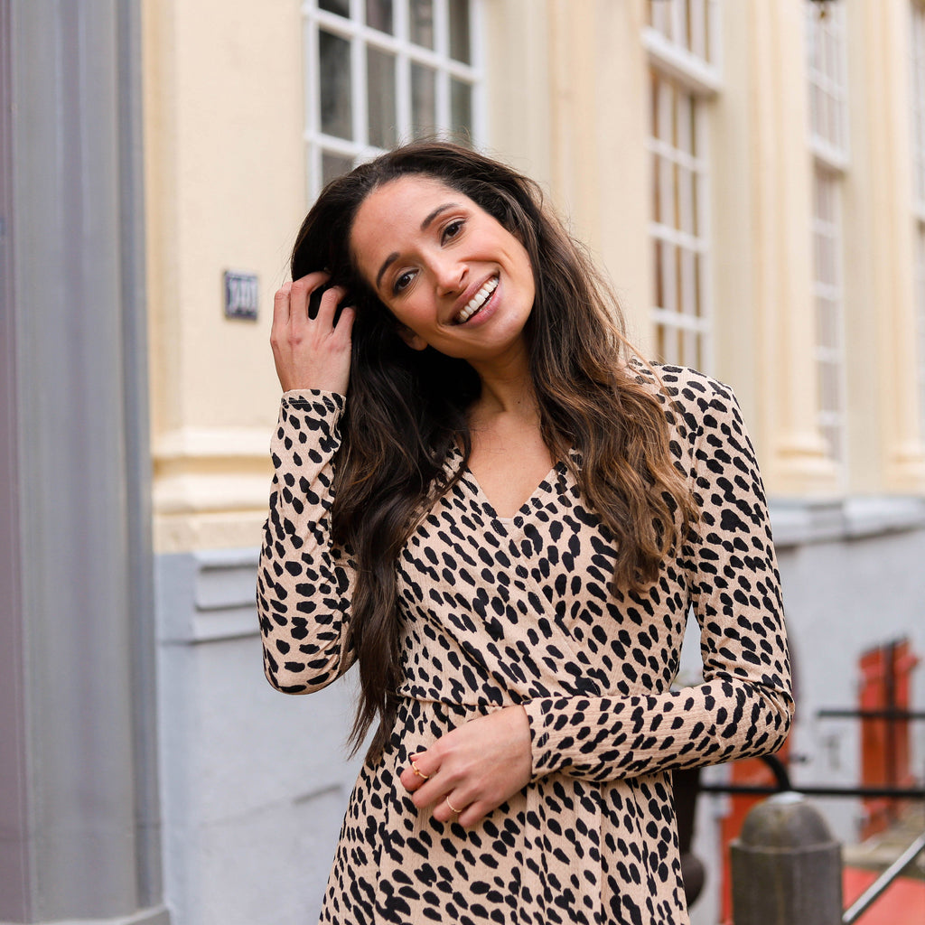 Frisa dress panter Jurk Hipvoordeheb.nl 