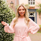 Indie jurkje katoen light rose Hipvoordeheb.nl 