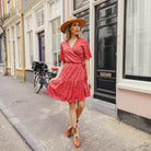 Rislo dress wikkel bloemetjes Hipvoordeheb.nl 