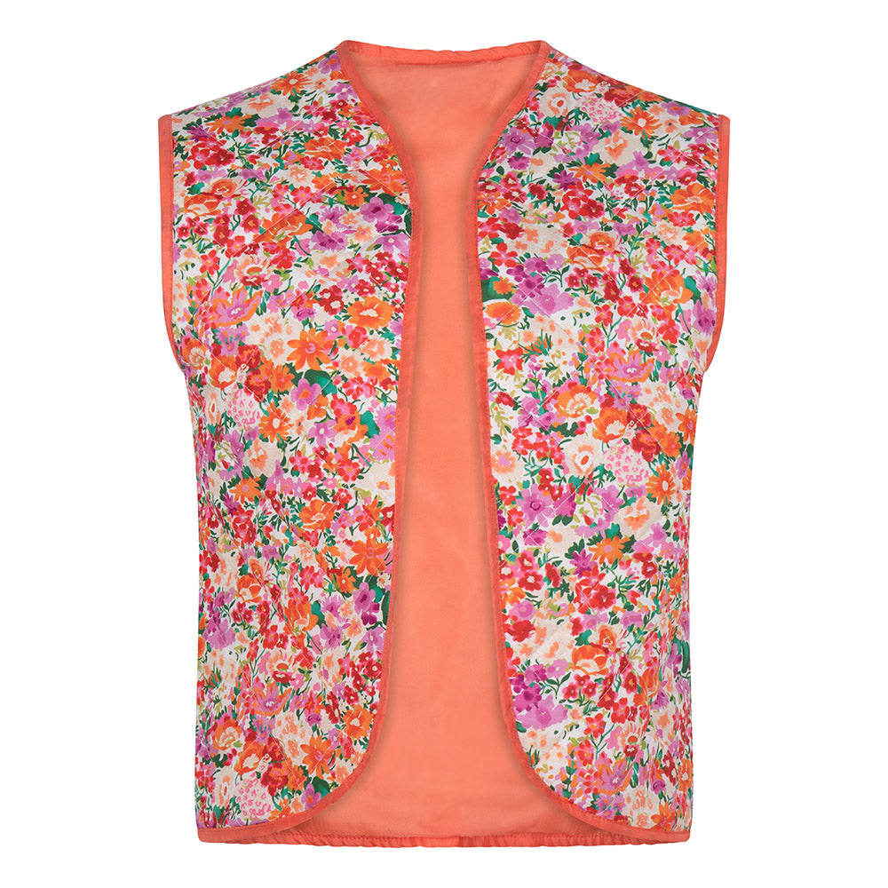 Bloomie gilet oranje Jas Hipvoordeheb.nl 