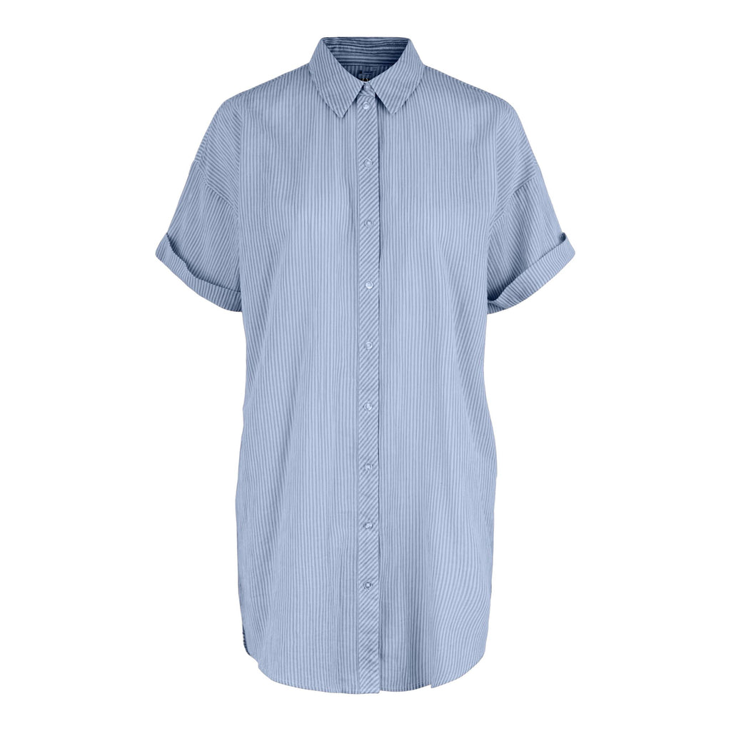 Terra long shirt blue Blouse Hipvoordeheb.nl 