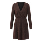 Rina lurex dress brown Jurk Hipvoordeheb.nl 
